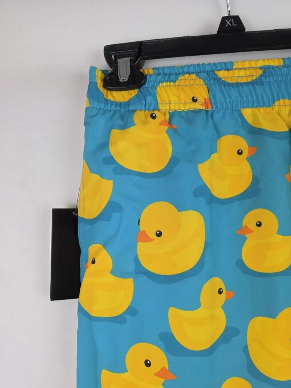 Tipsy Elves Men's Swim Trunks Size 4XL Blue Rubber Ducky Stretch Swimsuit Shorts
